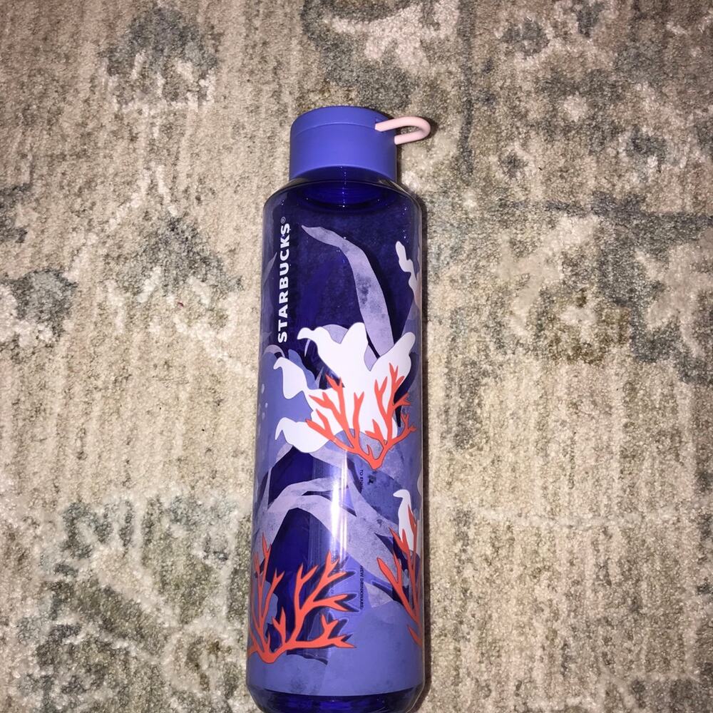 NWT Starbucks plastic Coral Bottle